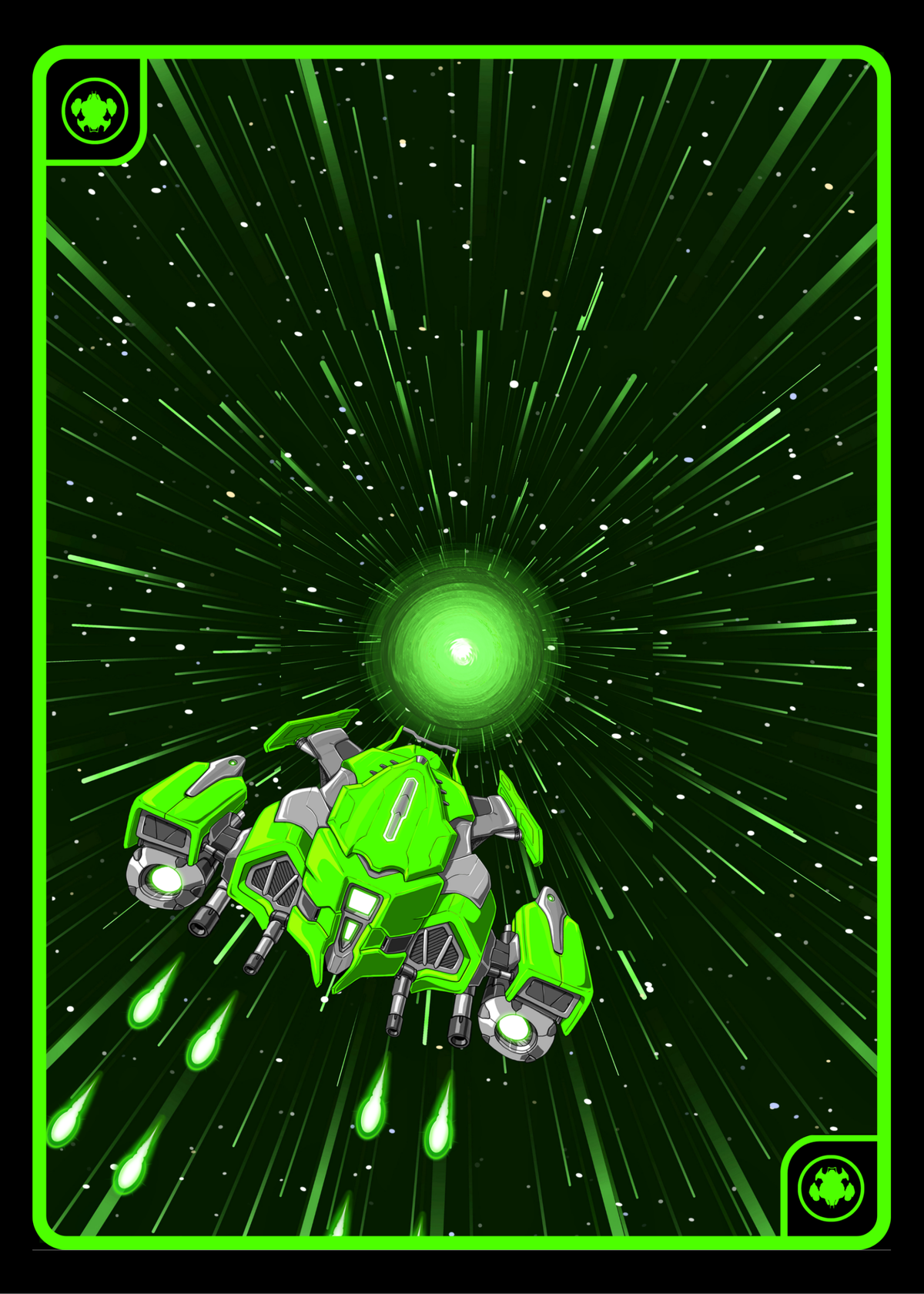 Green One fighter card