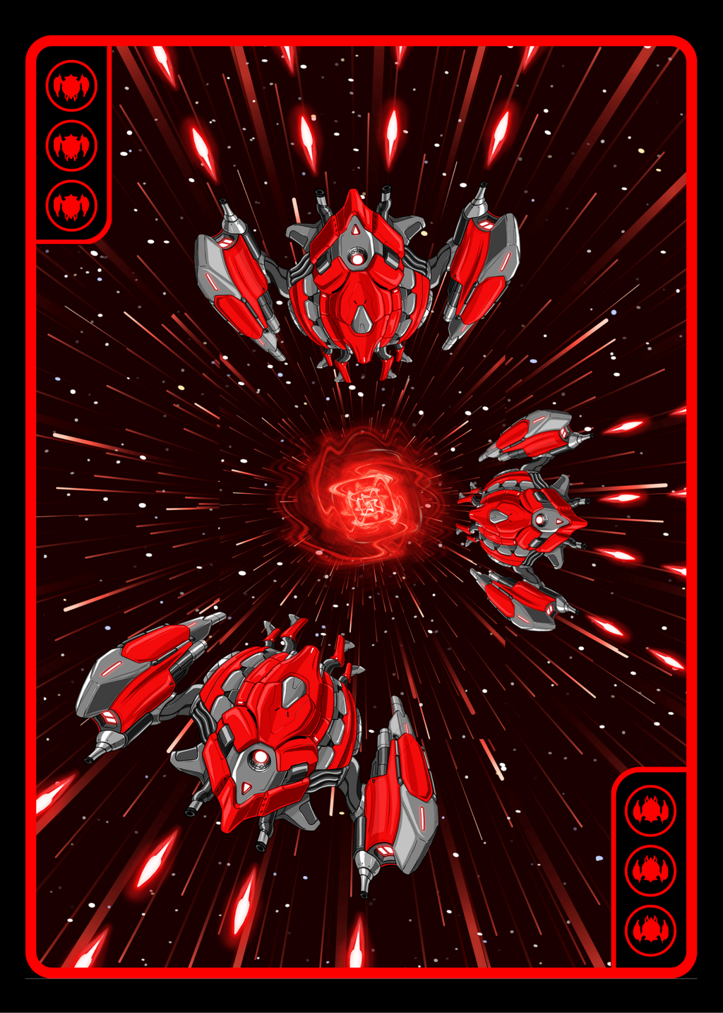 Red Three fighter card